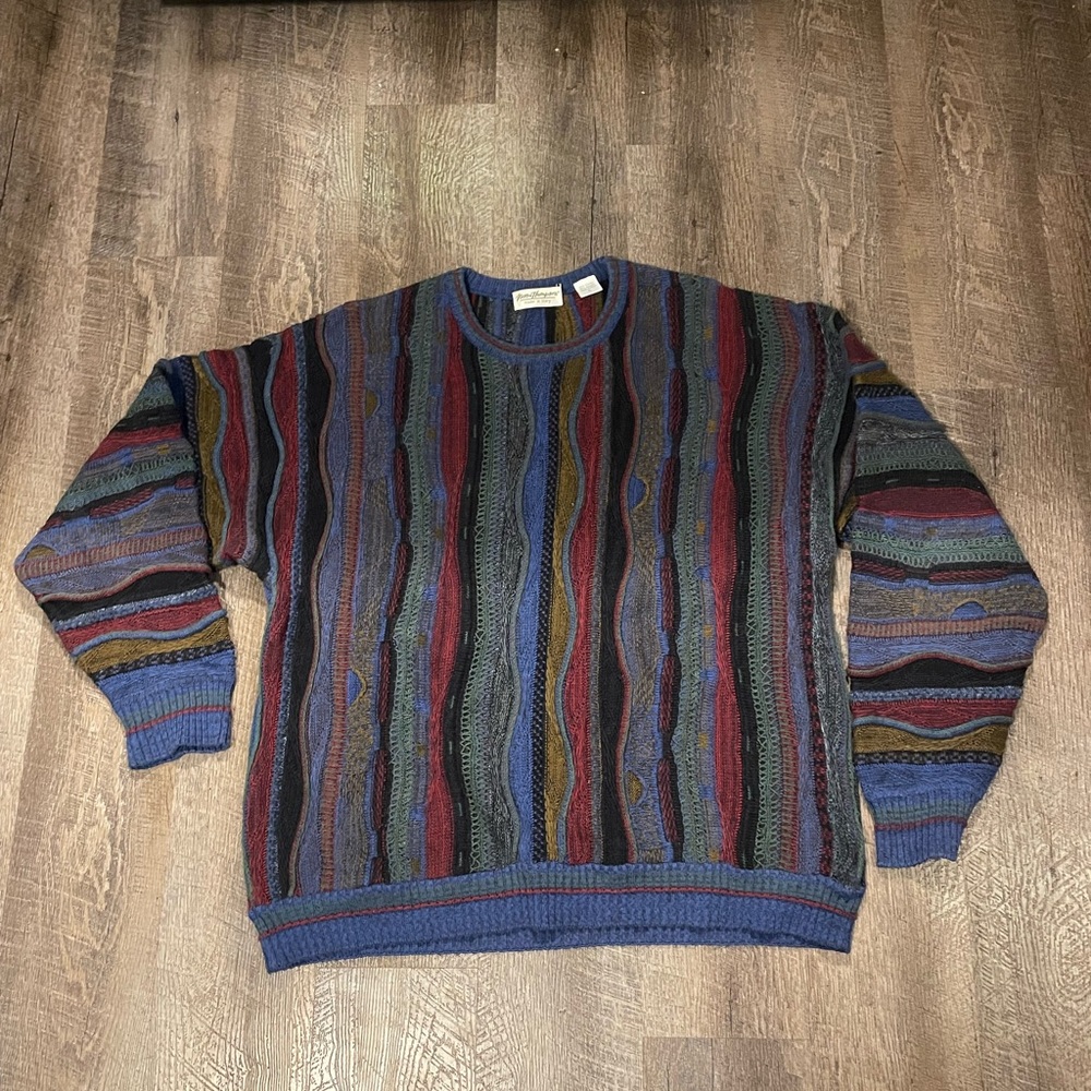 Norm Thompson coogi style sweater